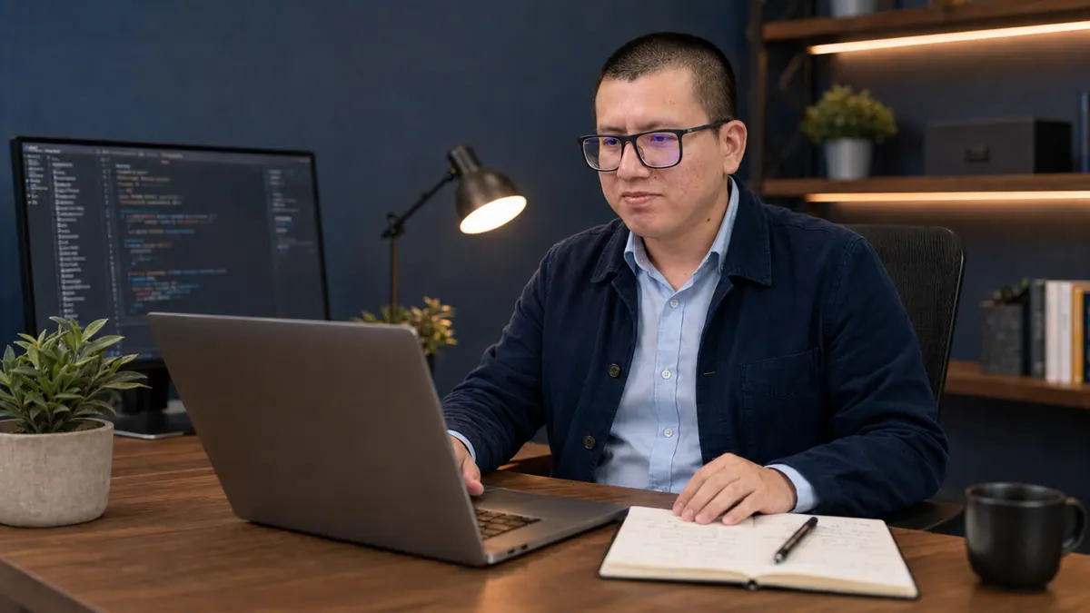 Adrian Pisco working on Chilete DevPath