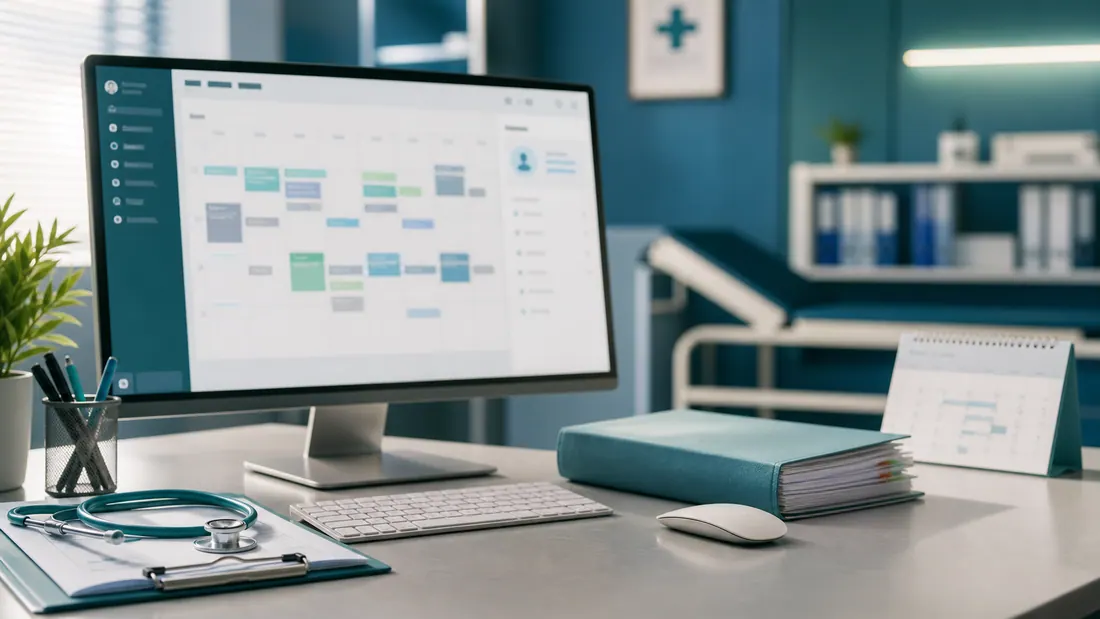 Editorial image of an academic clinical management system.